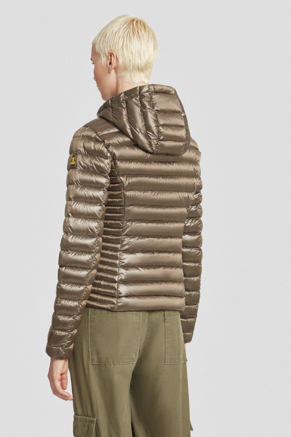 ciesse-piumini-daunenjacke-dunkelbeige-mit-kapuze-800-fill image 4