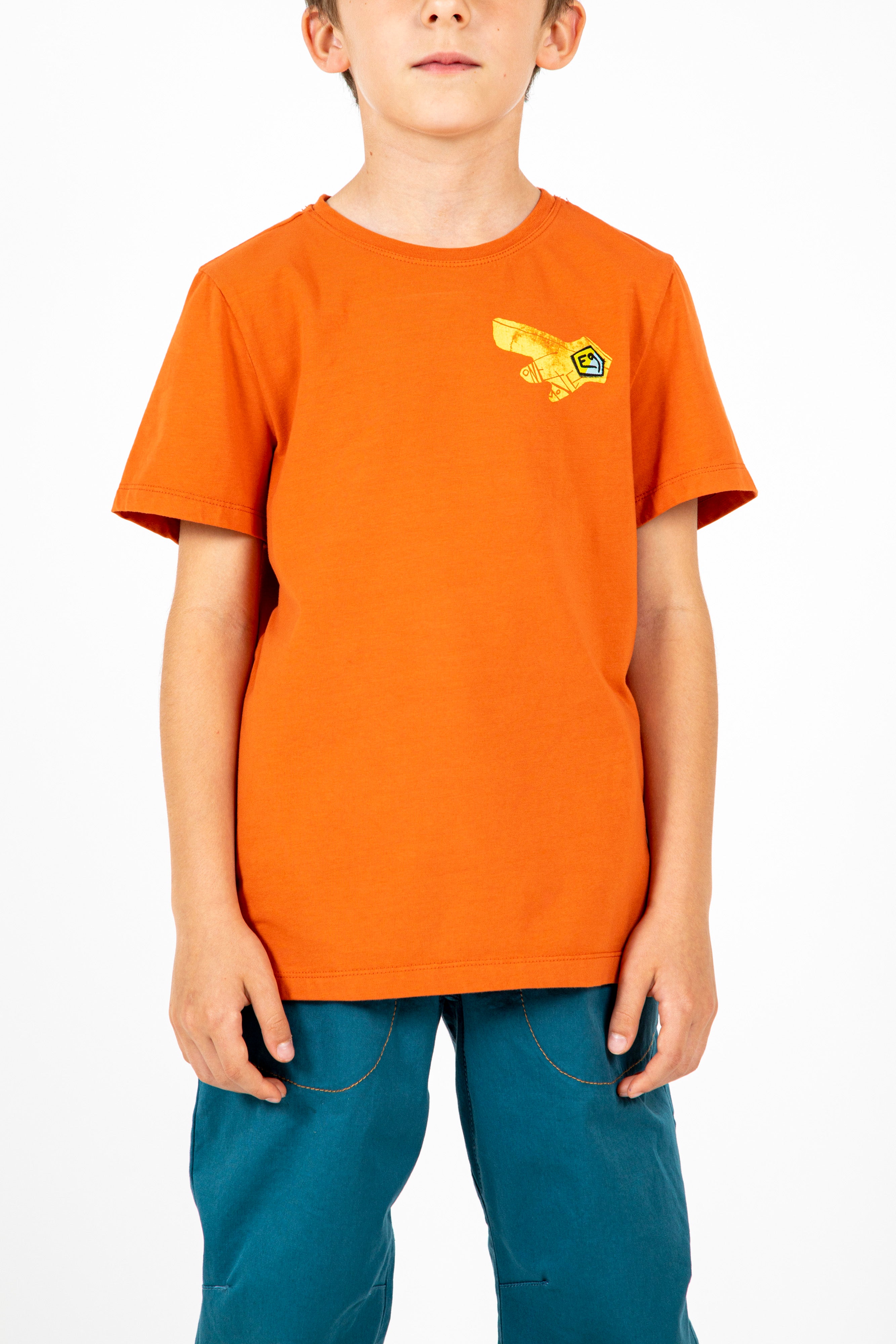 e9-b-one-kinder-t-shirt-saffron-regular-bio-baumwolle image 1
