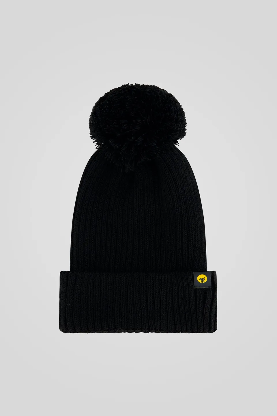 ciesse-strickm-tze-schwarz-mit-bommel-acryl image 1