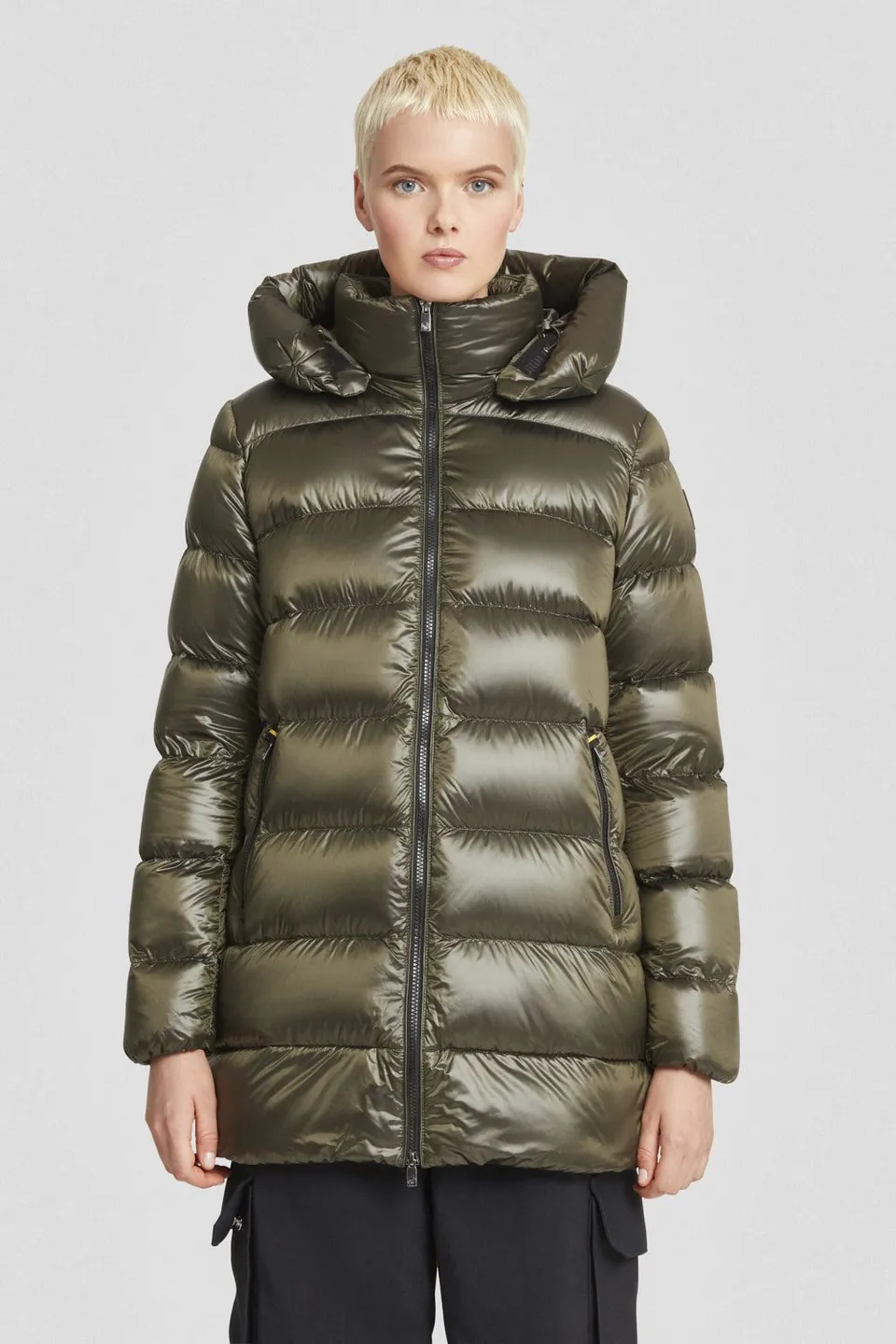 ciesse-piumini-daunenjacke-gr-n-mittellang-dwr-90-10 image 1