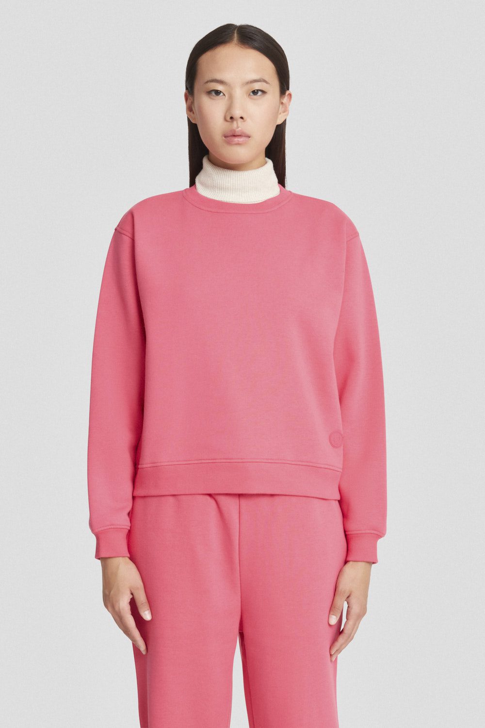 ciesse-felpe-sweatshirt-fuchsia-rundhals-baumwollmix image 1