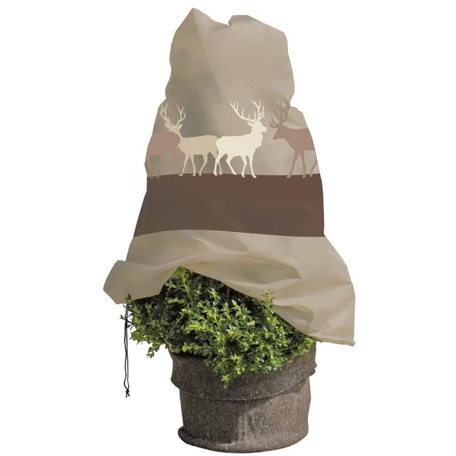 afp-winter-vlieshaube-hirsche-braun-110x110-cm-frostschutz-50g image 1