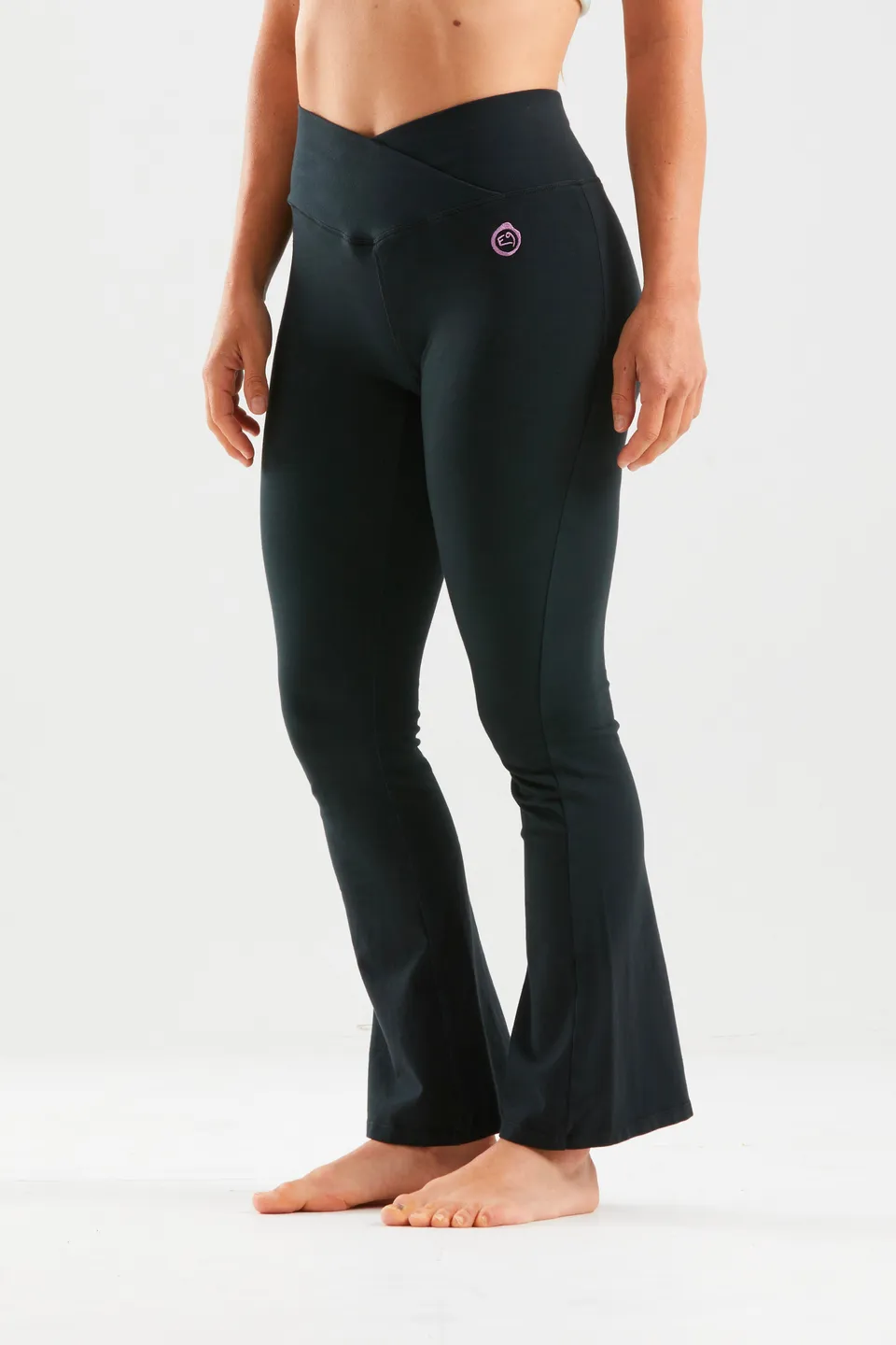 e9-irene-flared-leggings-bio-baumwolle-vintageblue image 1