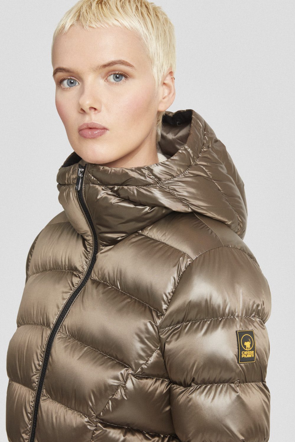 ciesse-outdoor-daunenjacke-braun-mit-kapuze-feder-90-10-800-fill image 3