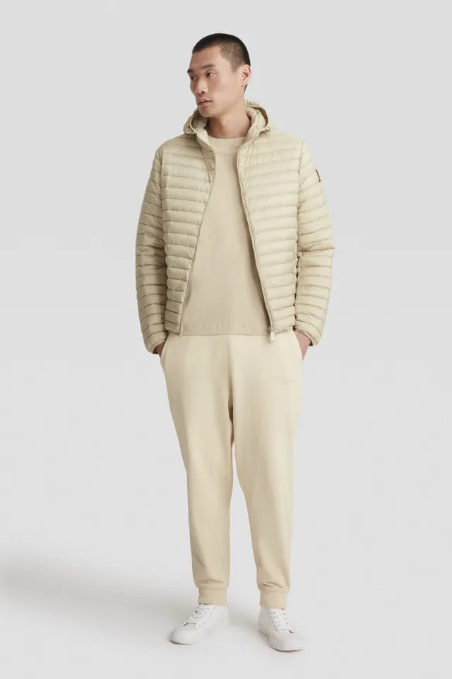 ciesse-outdoor-daunenjacke-beige-mit-kapuze-echt-daune-leicht image 1