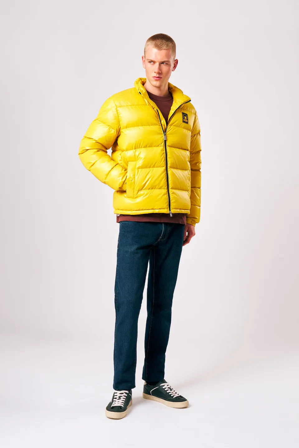 ciesse-outdoor-piumini-omar-daunenjacke-herren-gelb-echte-daunen image 1
