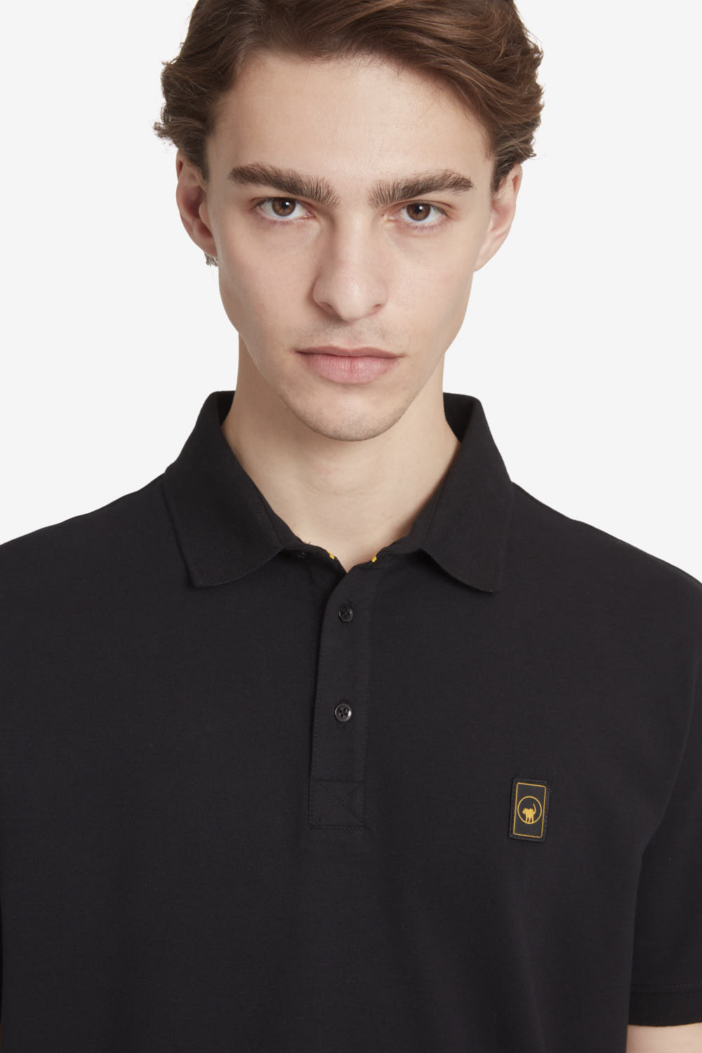 ciesse-piff-4-0-polo-herren-schwarz-piqu-baumwolle-stretch image 3