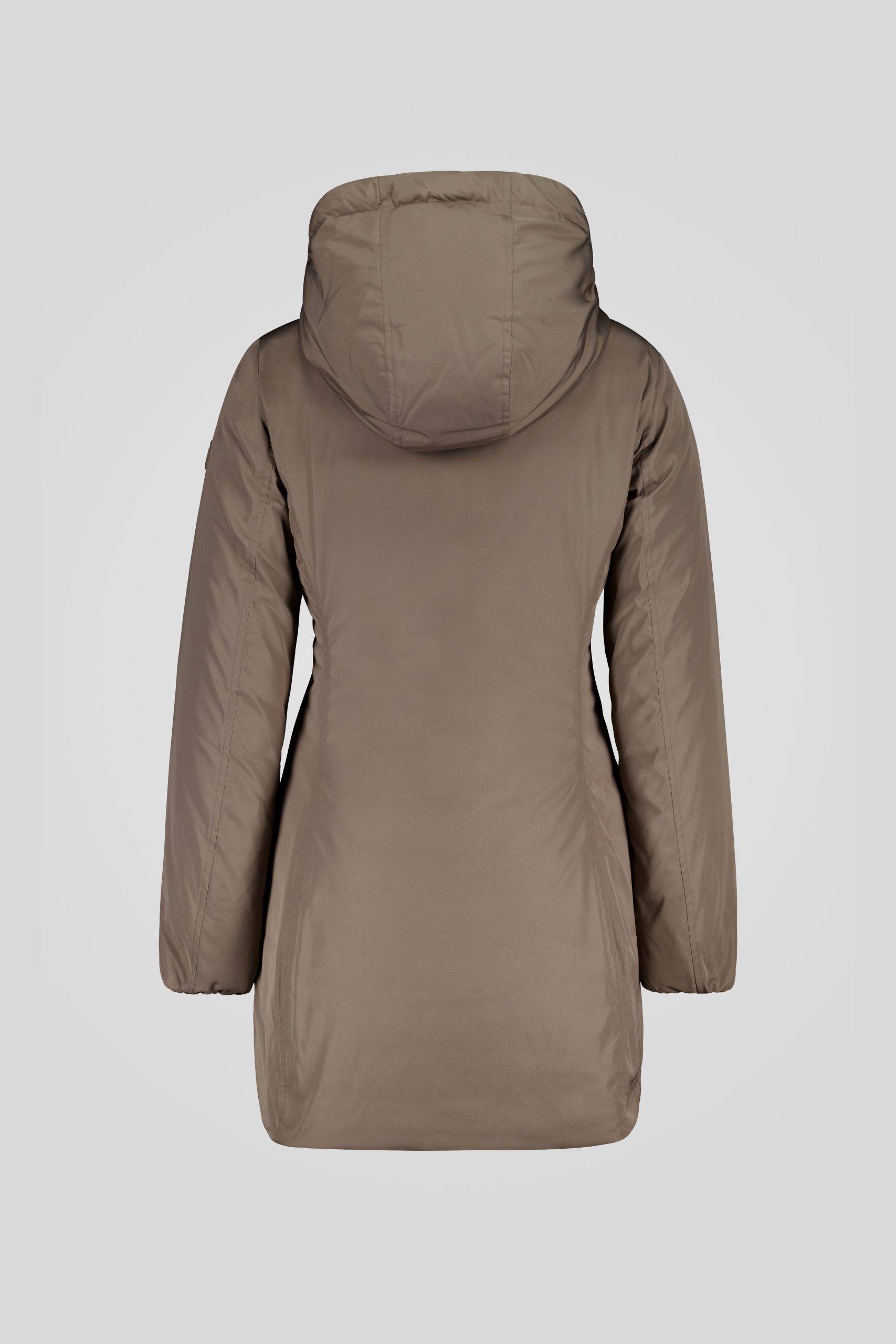 ciesse-outdoor-daunenmantel-braun-lang-reversibel-kapuze image 6