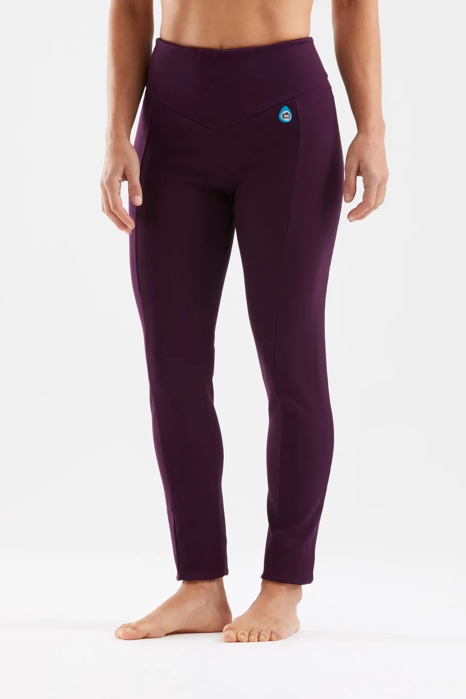 e9-anna2-2-leggings-damen-plum-baumwoll-jersey-hose image 1