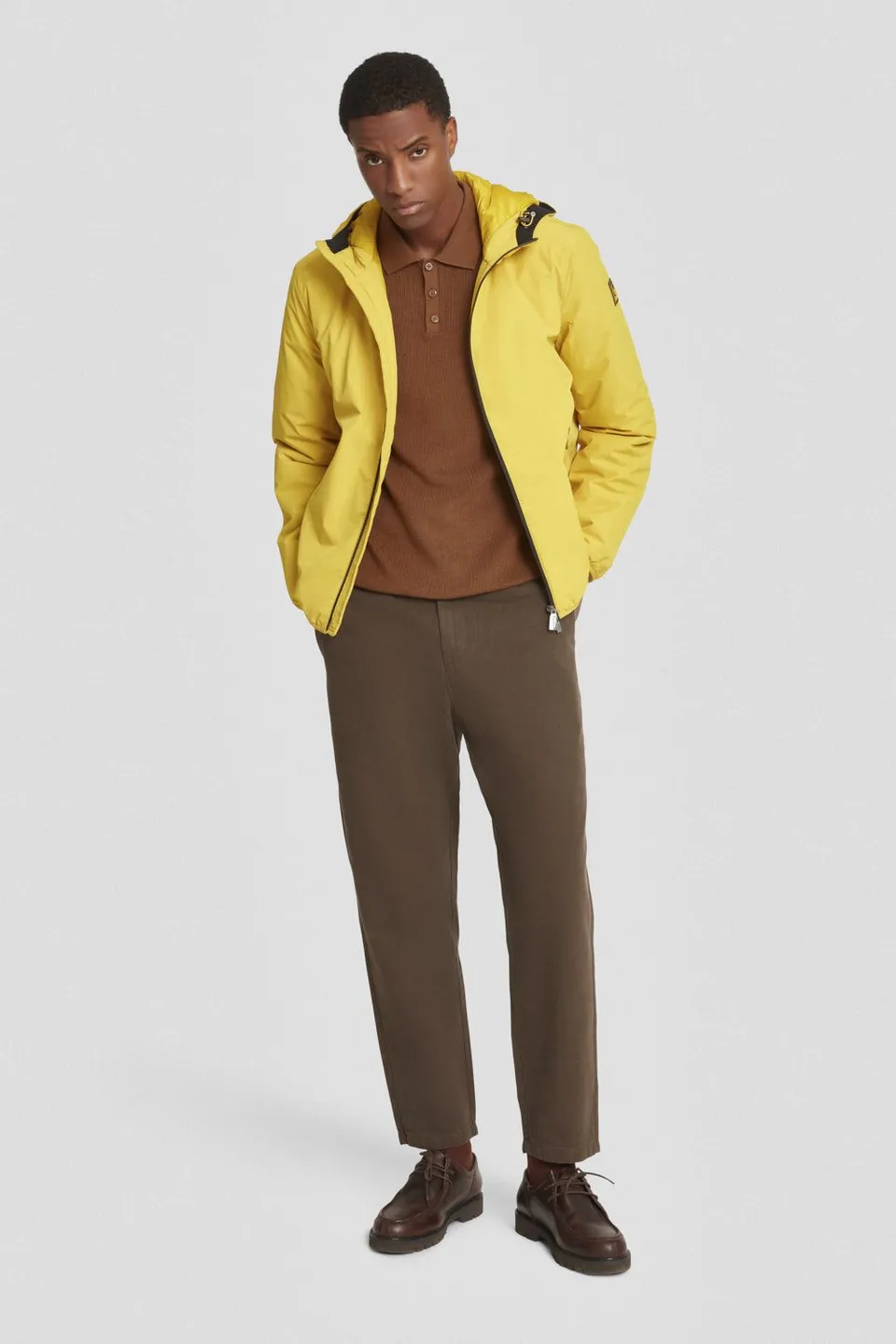 ciesse-giacche-invernali-steppjacke-gelb-kapuze image 1