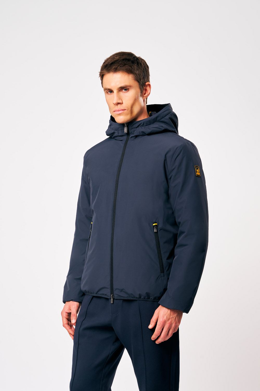 ciesse-peter-winterjacke-blau-herren-mit-kapuze image 1