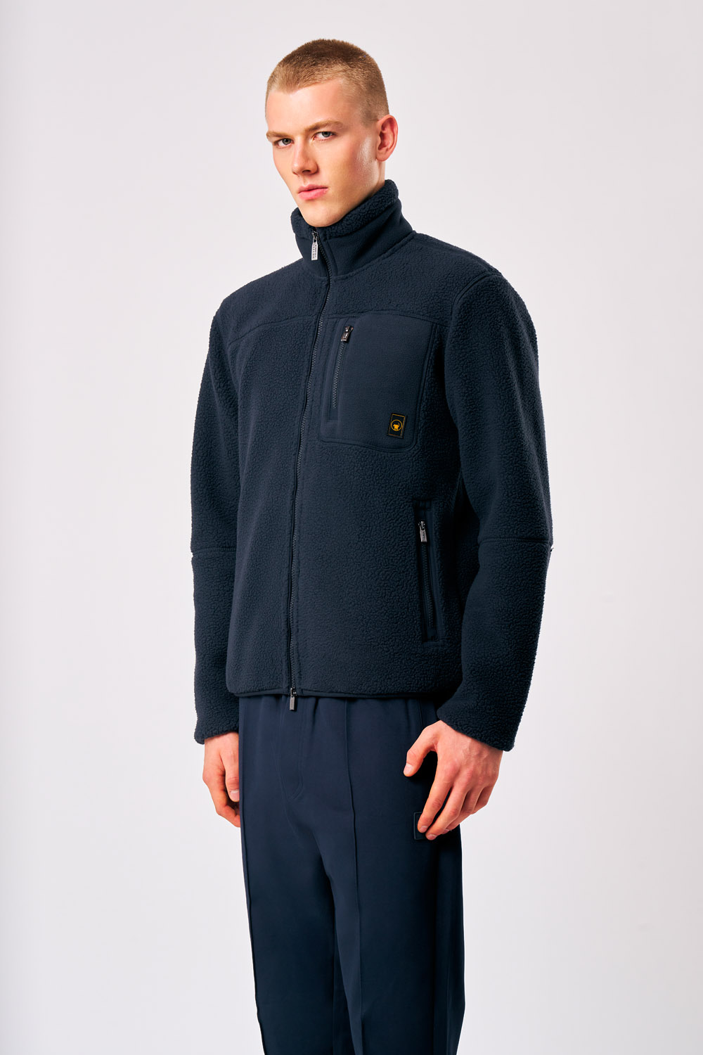 ciesse-outdoor-lionel-teddyjacke-herren-blau-full-zip-polyester image 1