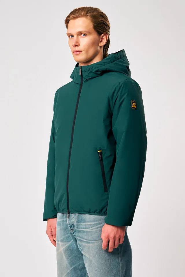 ciesse-peter-winterjacke-gr-n-mit-kapuze-gef-ttert image 1