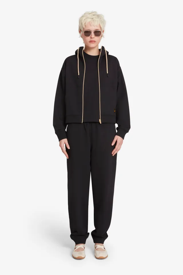 ciesse-outdoor-natalie-damen-hoodie-schwarz-mit-zip-baumwolle image 1