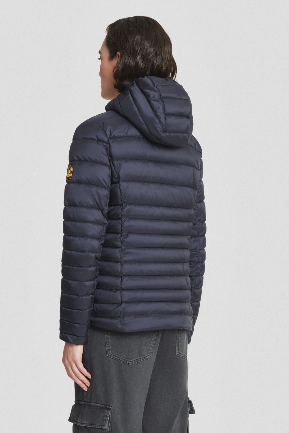 ciesse-piumini-winterjacke-kurz-schwarz-recycelt-mit-kapuze image 4