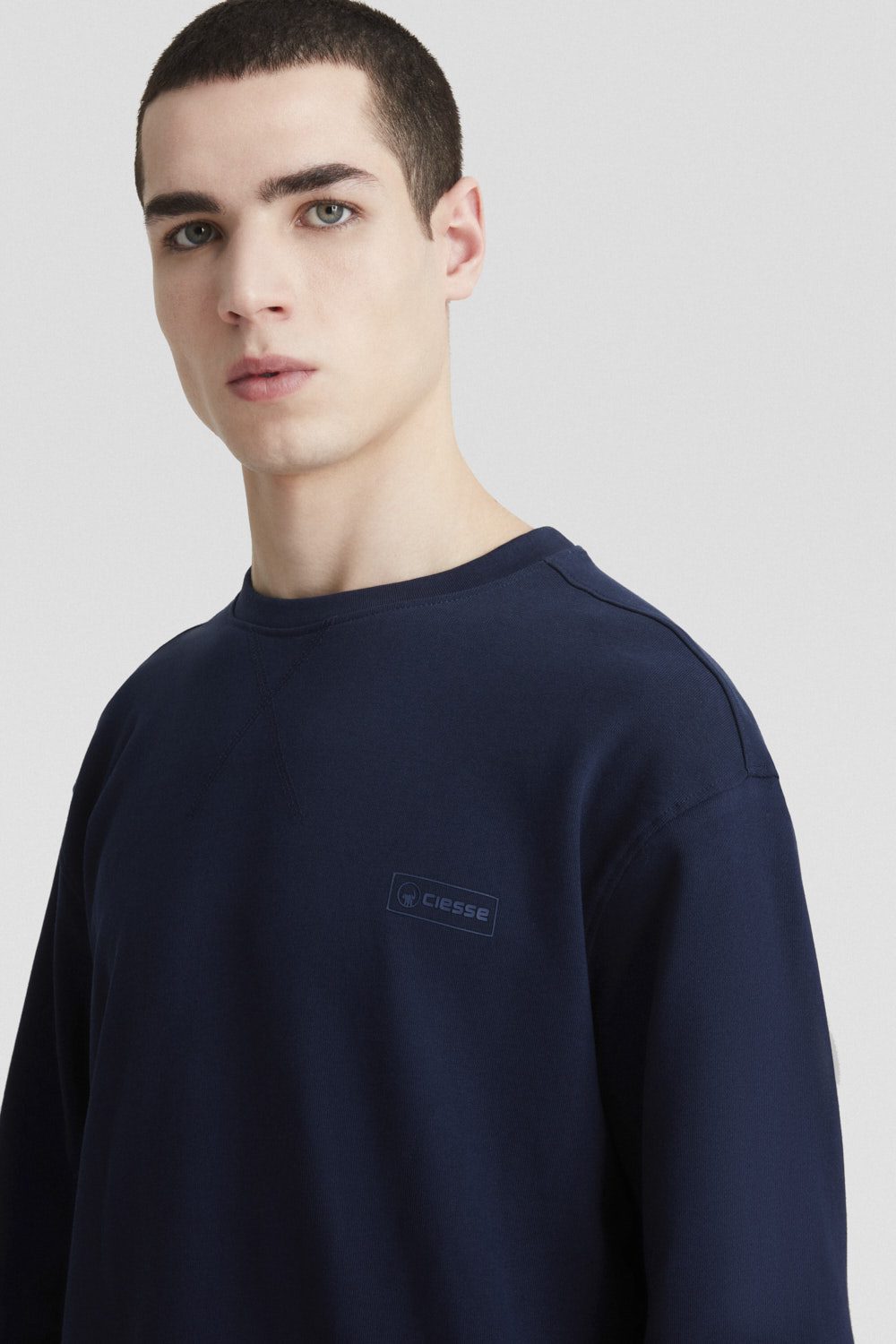ciesse-outdoor-felpe-sweatshirt-blau-rundhals-baumwolle image 3