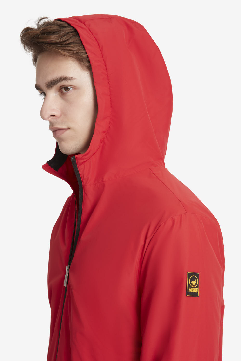 ciesse-outdoor-casper-herren-jacke-rot-kapuze-dwr-leicht image 3