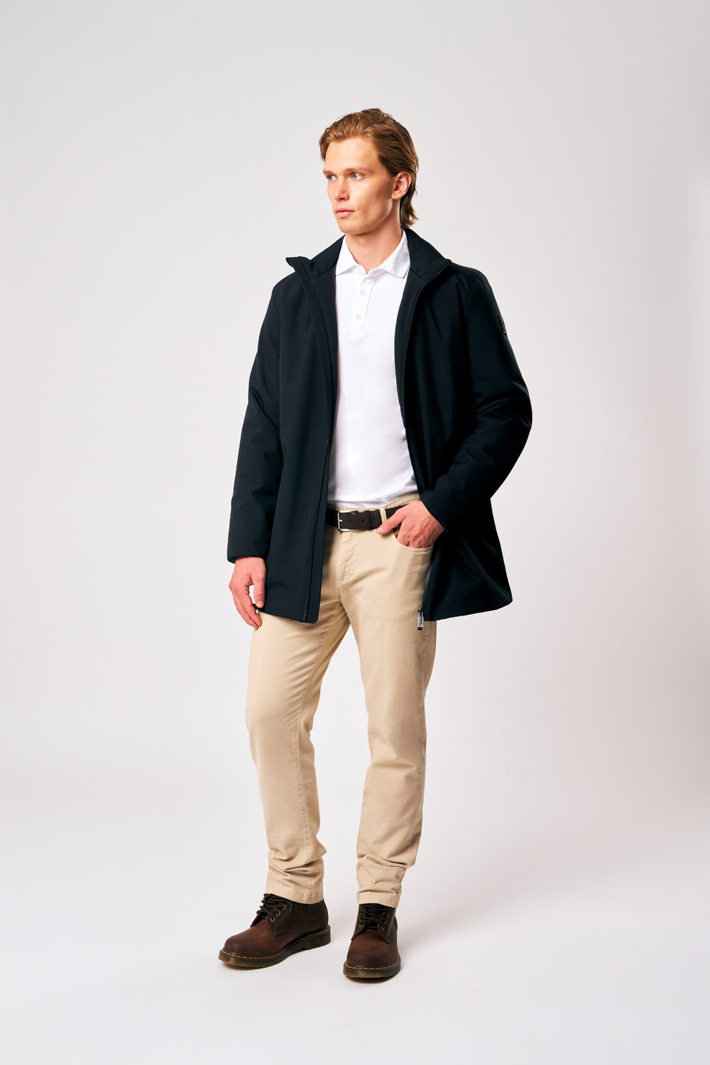 ciesse-alfie-winterjacke-herren-schwarz-kapuze-leicht image 2