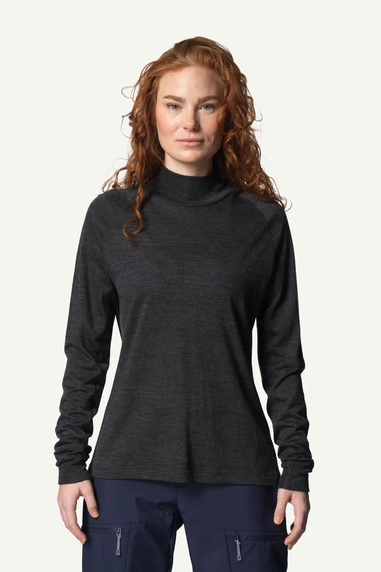 houdini-activist-turtleneck-damen-baselayer-true-black-merino image 1