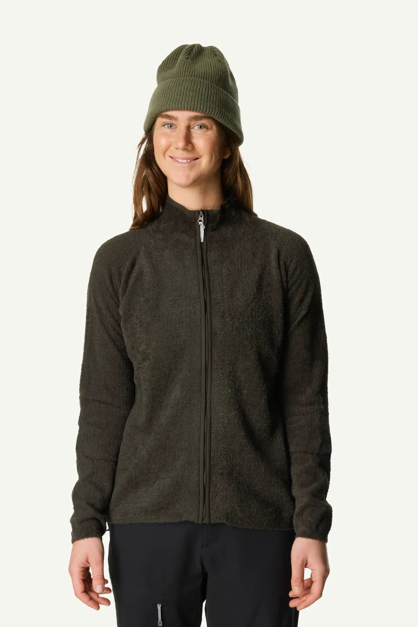 houdini-lykan-full-zip-fleecejacke-damen-foggy-mountain-atmungsaktiv image 7