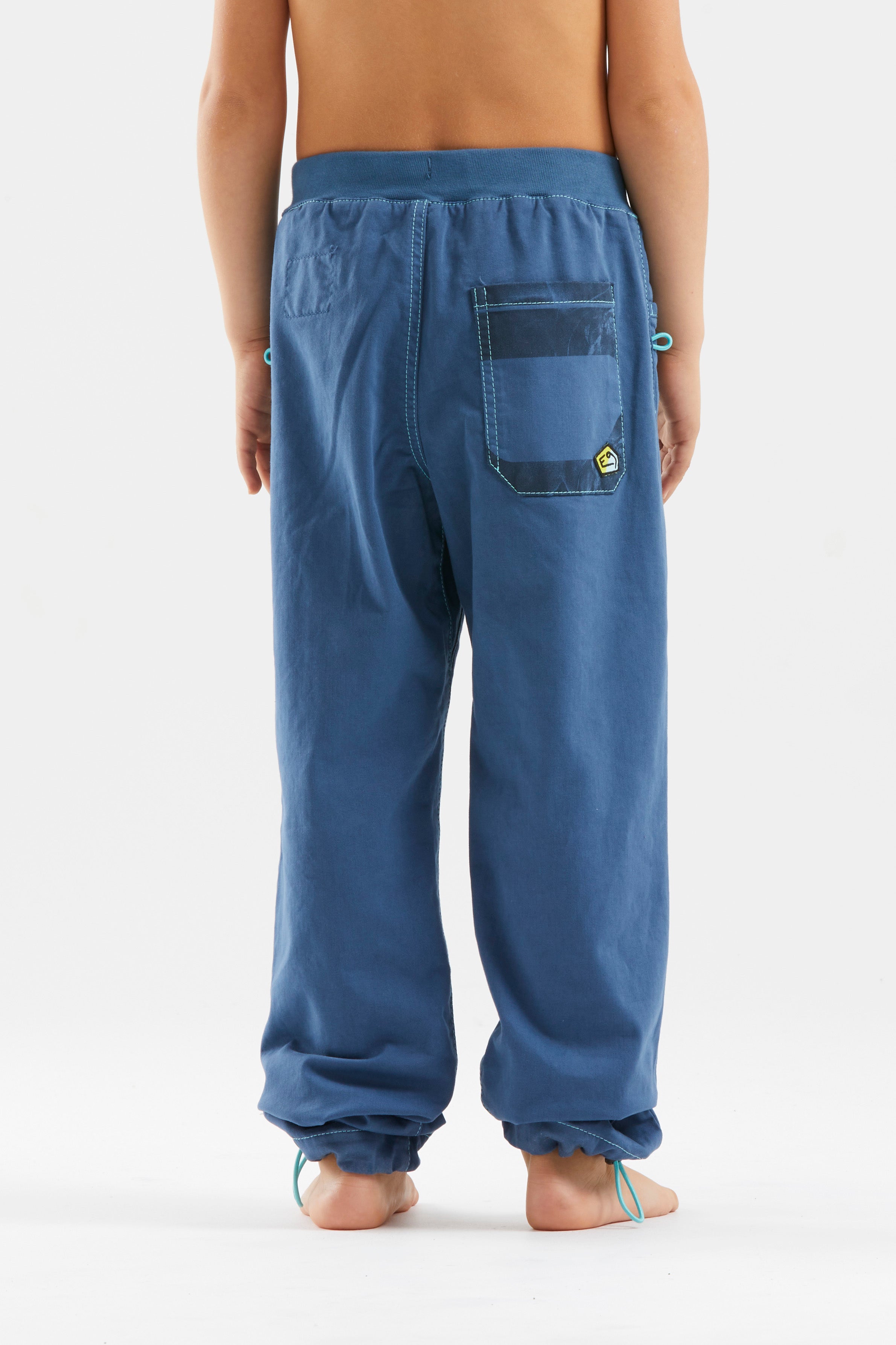 e9-b-pit-kinder-kletterhose-steel-blue-bambus-regular-fit image 2