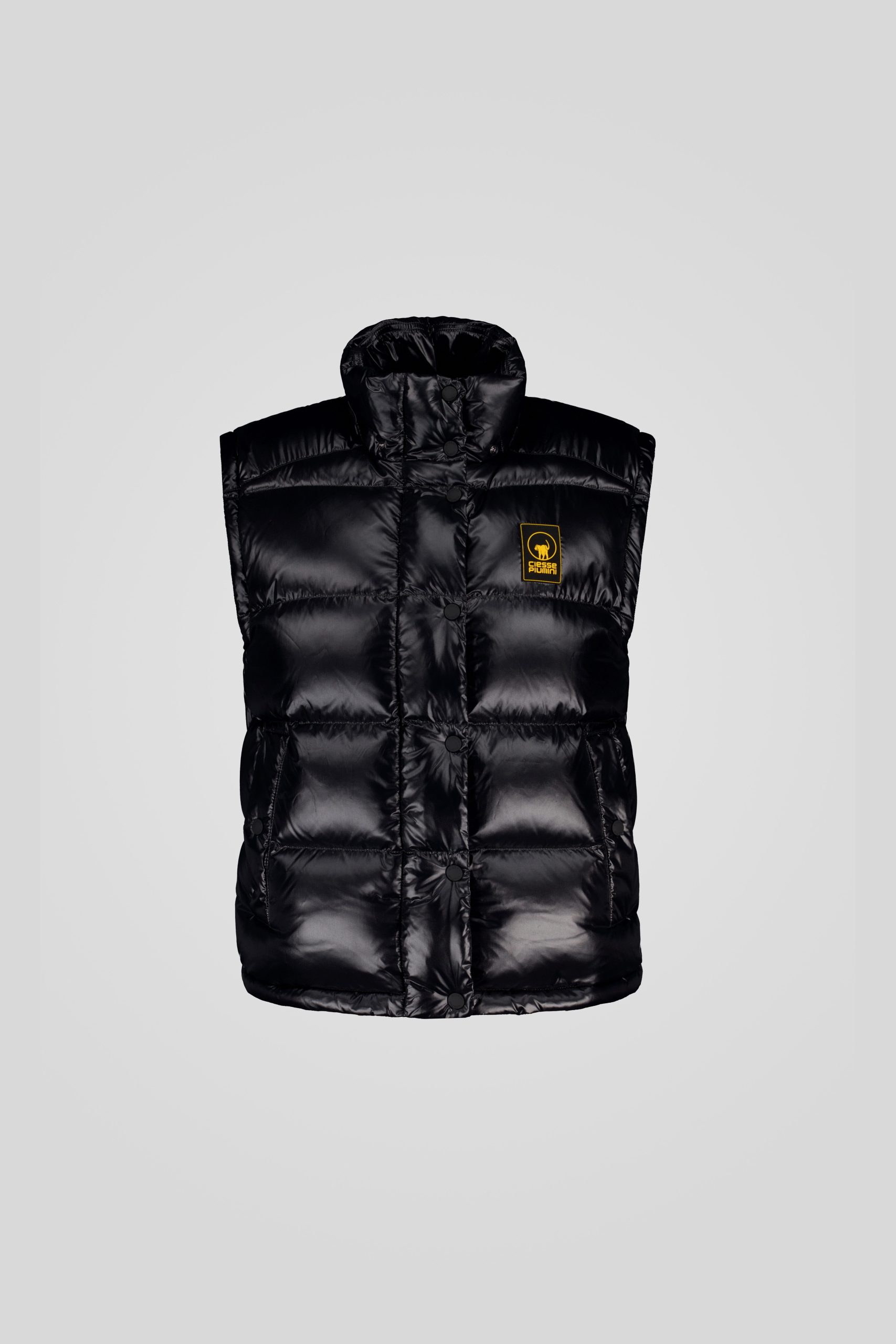 ciesse-outdoor-piumino-schwarze-steppjacke-mit-kapuze-weste image 8