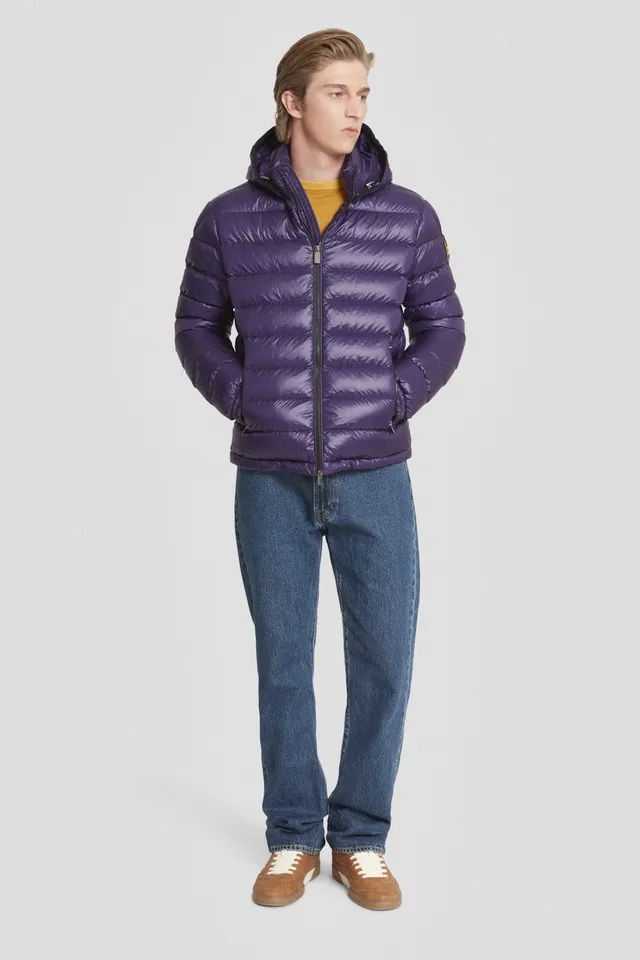 ciesse-outdoor-daunenjacke-violett-kurz-abnehmbare-kapuze image 1