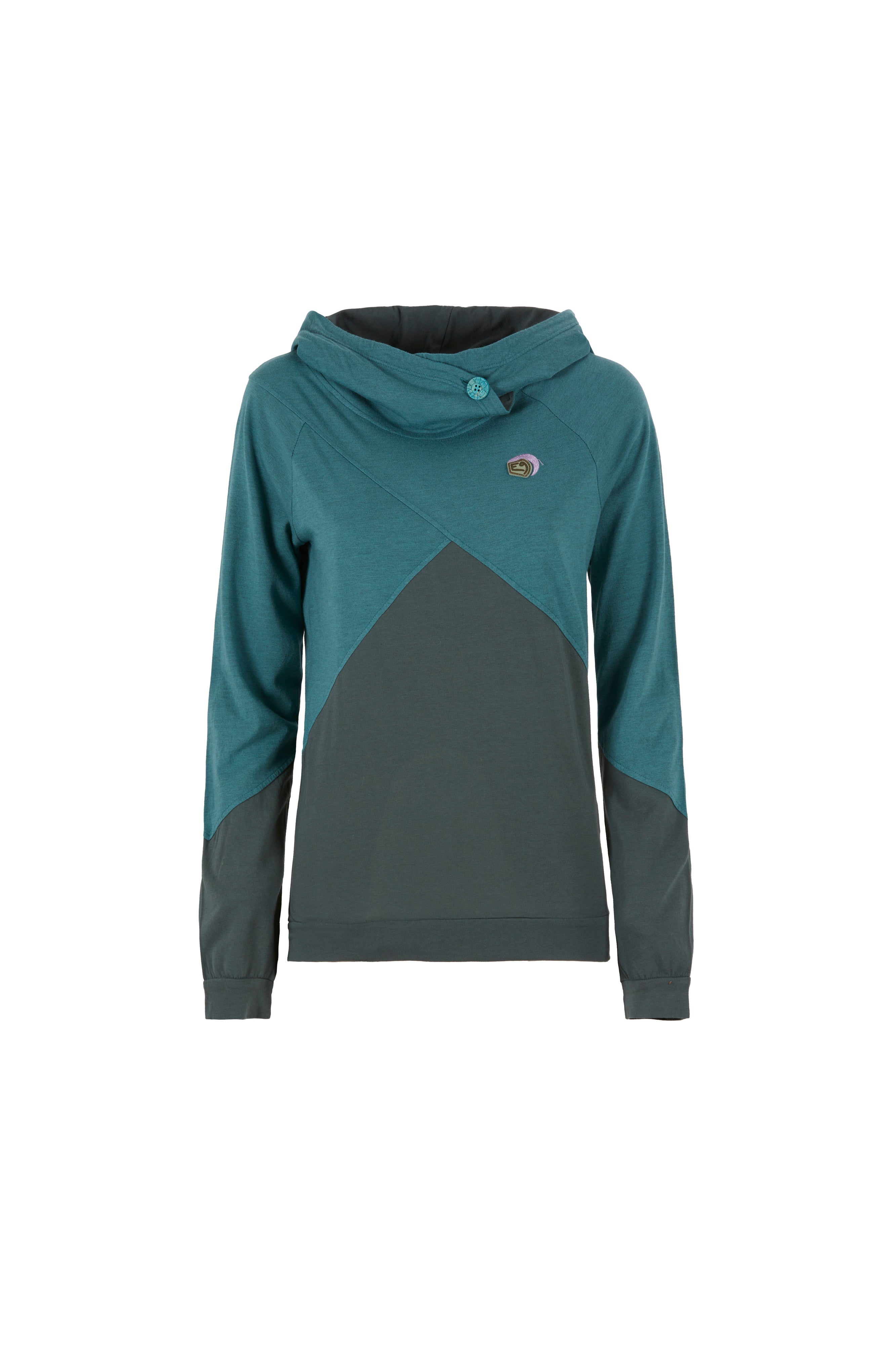 e9-pu-hoodie-green-lake-modal-kapuze-regular-fit image 5