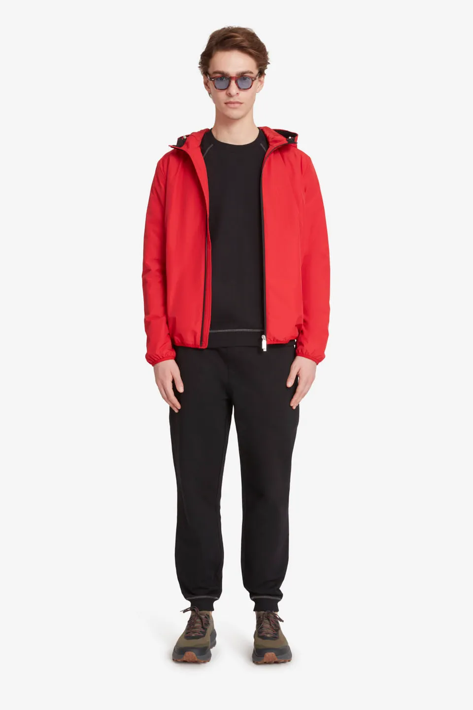ciesse-outdoor-casper-herren-jacke-rot-kapuze-dwr-leicht image 1