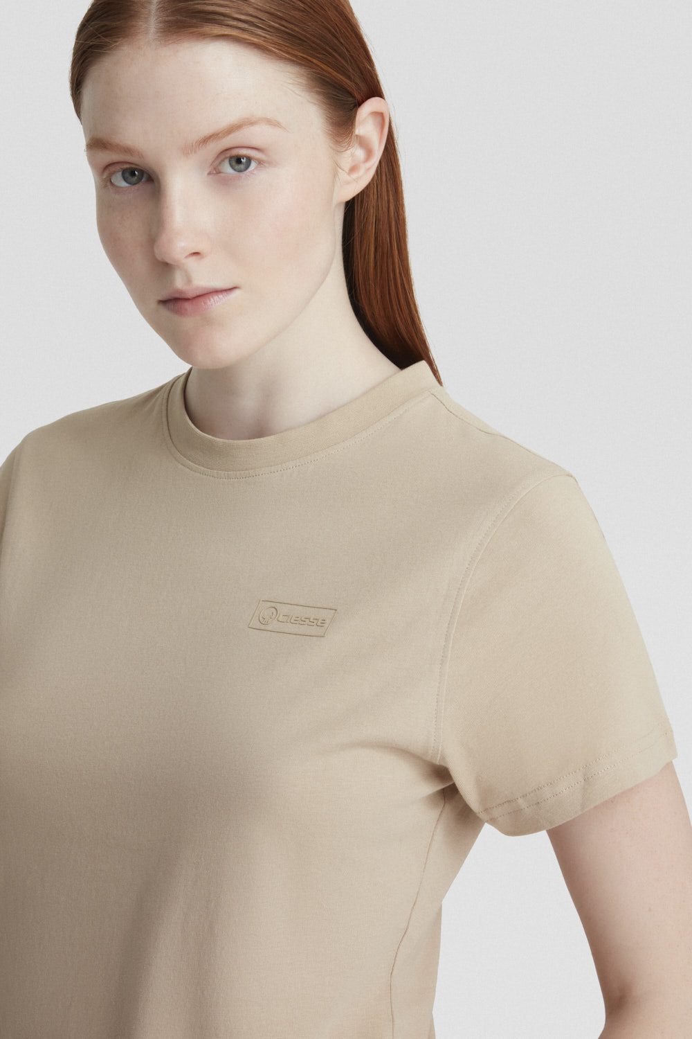 ciesse-outdoor-t-shirt-beige-baumwolle-rundhals-2 image 6