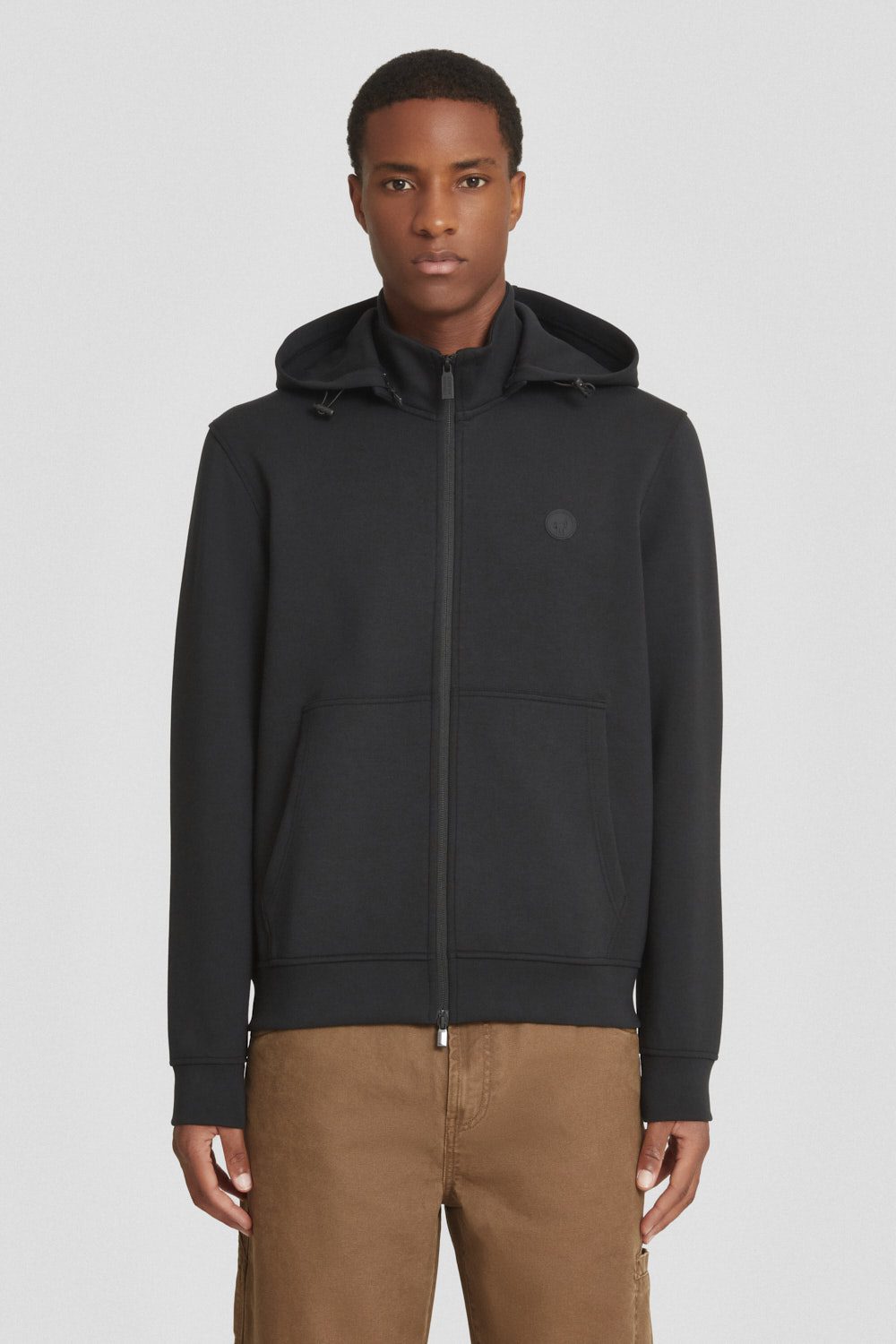 ciesse-outdoor-felpe-hoodie-schwarz-mit-abnehmbarer-kapuze image 1