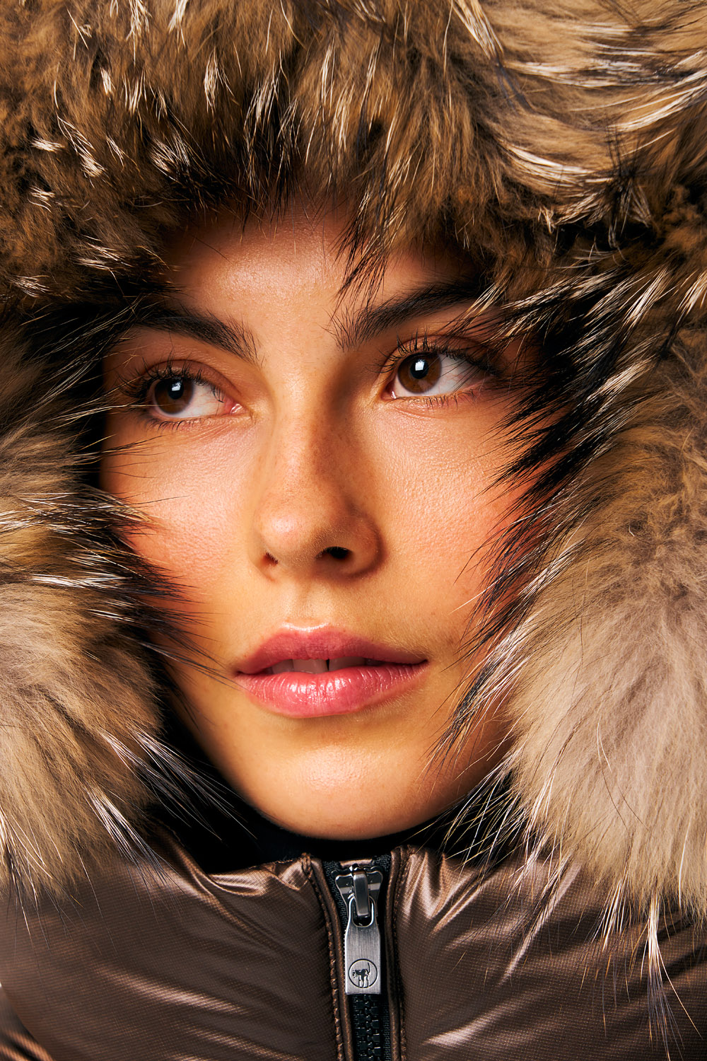 ciesse-outdoor-lia-real-fur-jacke-braun-damen-pelzkapuze image 4