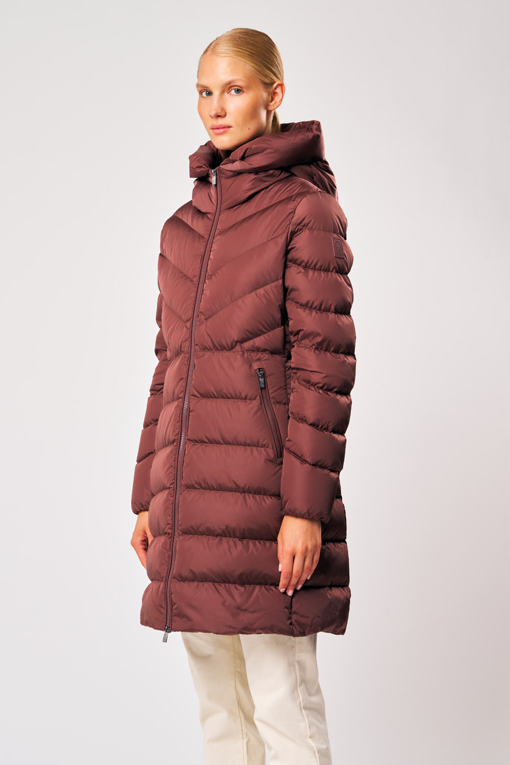 ciesse-outdoor-piumini-rebecca-daunenmantel-bordeaux-lang-damen image 1