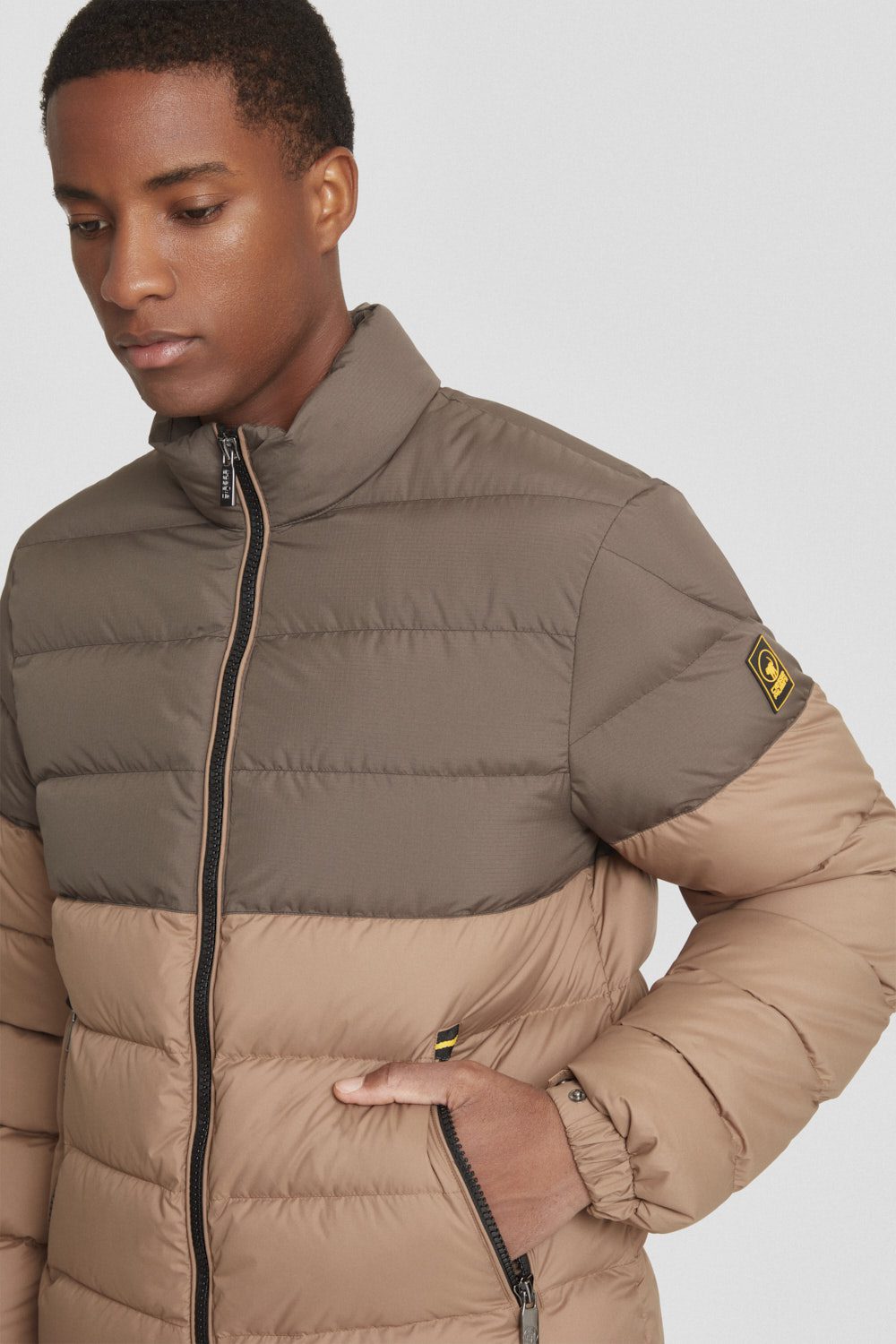 ciesse-outdoor-piumini-kurze-daunenjacke-braun-bicolor-800fp image 3