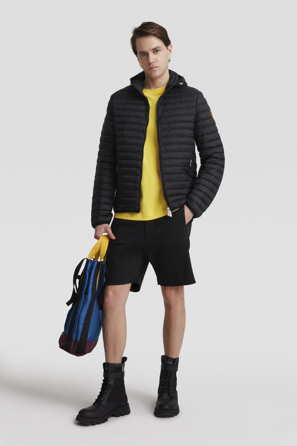 ciesse-outdoor-daunenjacke-herren-schwarz-kapuze-echt-daune image 1