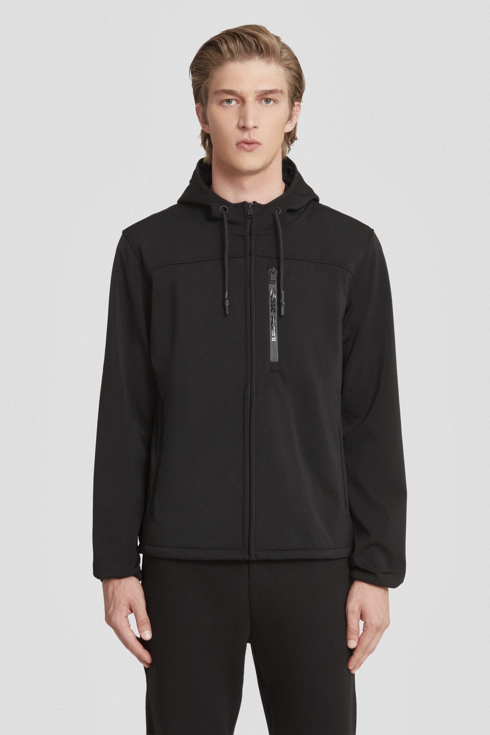 ciesse-outdoor-sweatjacke-schwarz-mit-kapuze-polyester-herren image 1