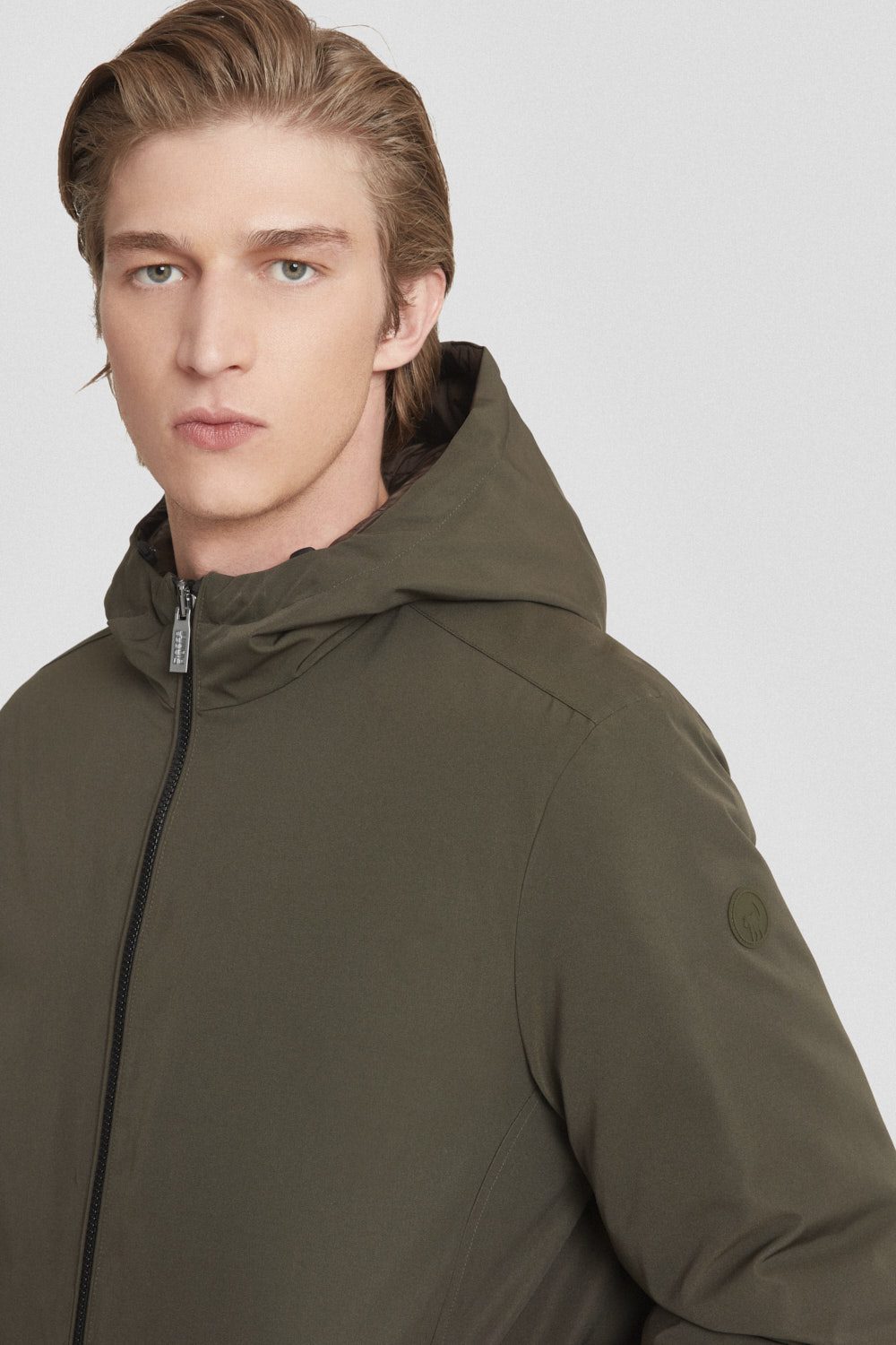 ciesse-piumini-daunenjacke-gr-n-kurz-reversibel-dwr image 3