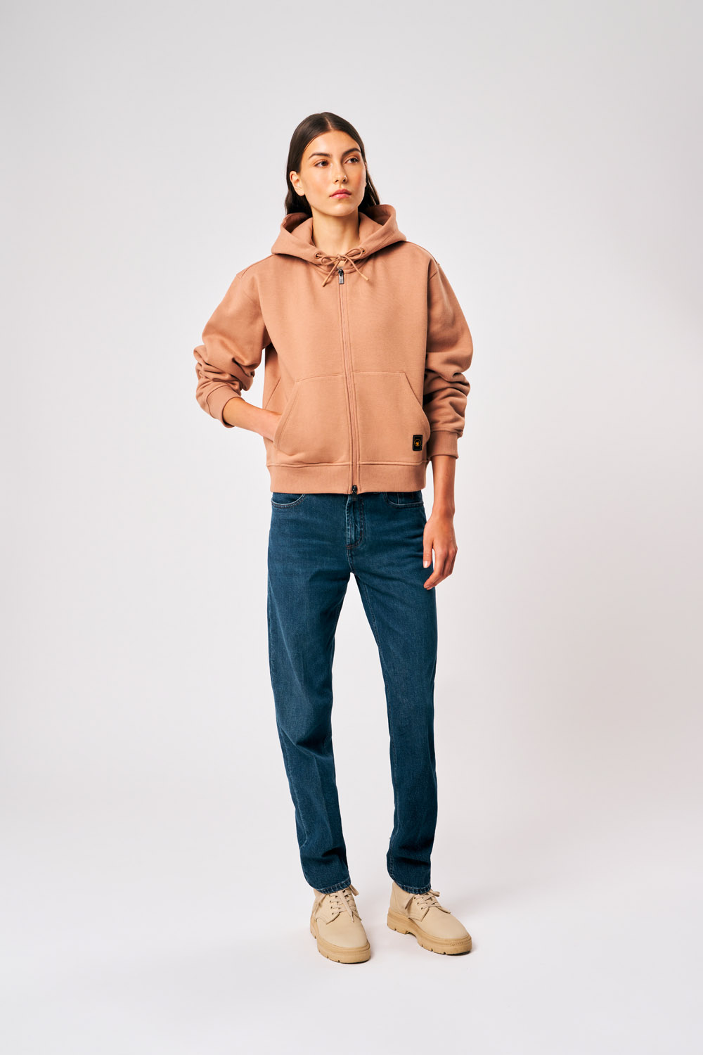 ciesse-outdoor-ilary-2-0-hoodie-damen-braun-mit-zip image 2
