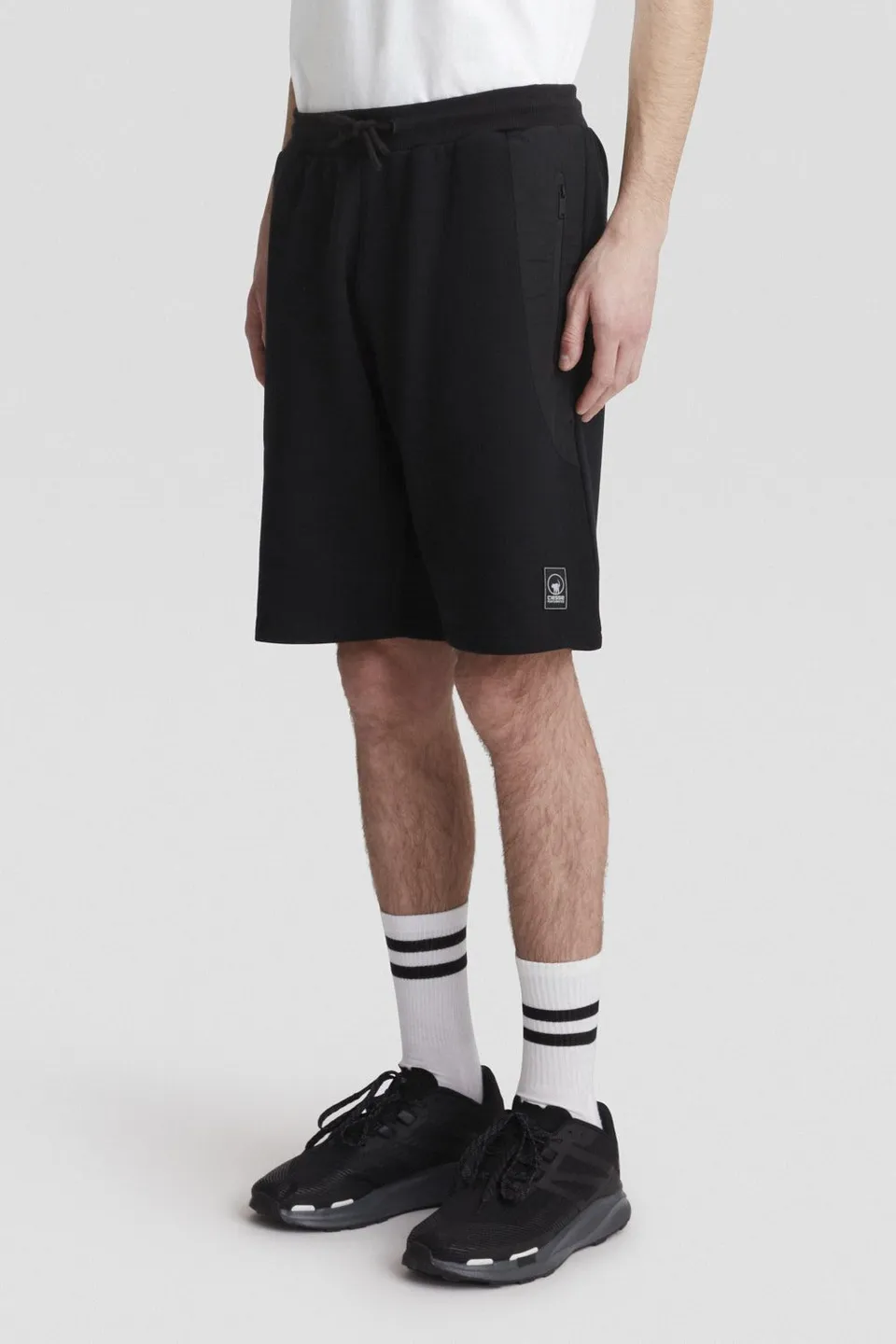 ciesse-pantaloni-shorts-herren-schwarz-leicht-baumwolle-nylon image 1