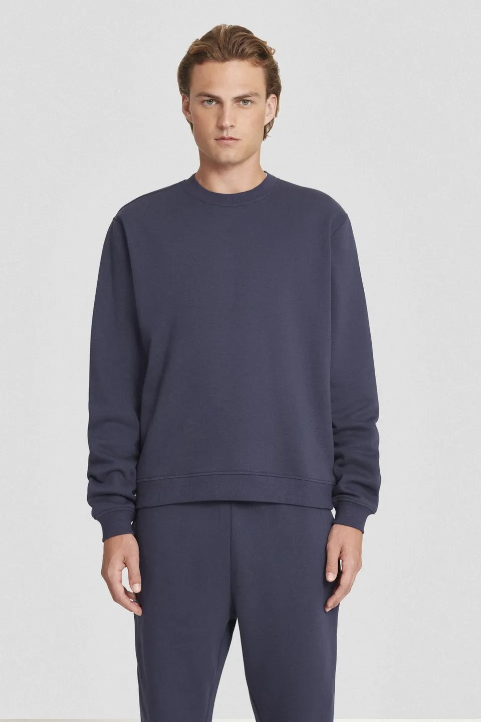 ciesse-felpe-sweatshirt-rundhals-blau-baumwolle image 1