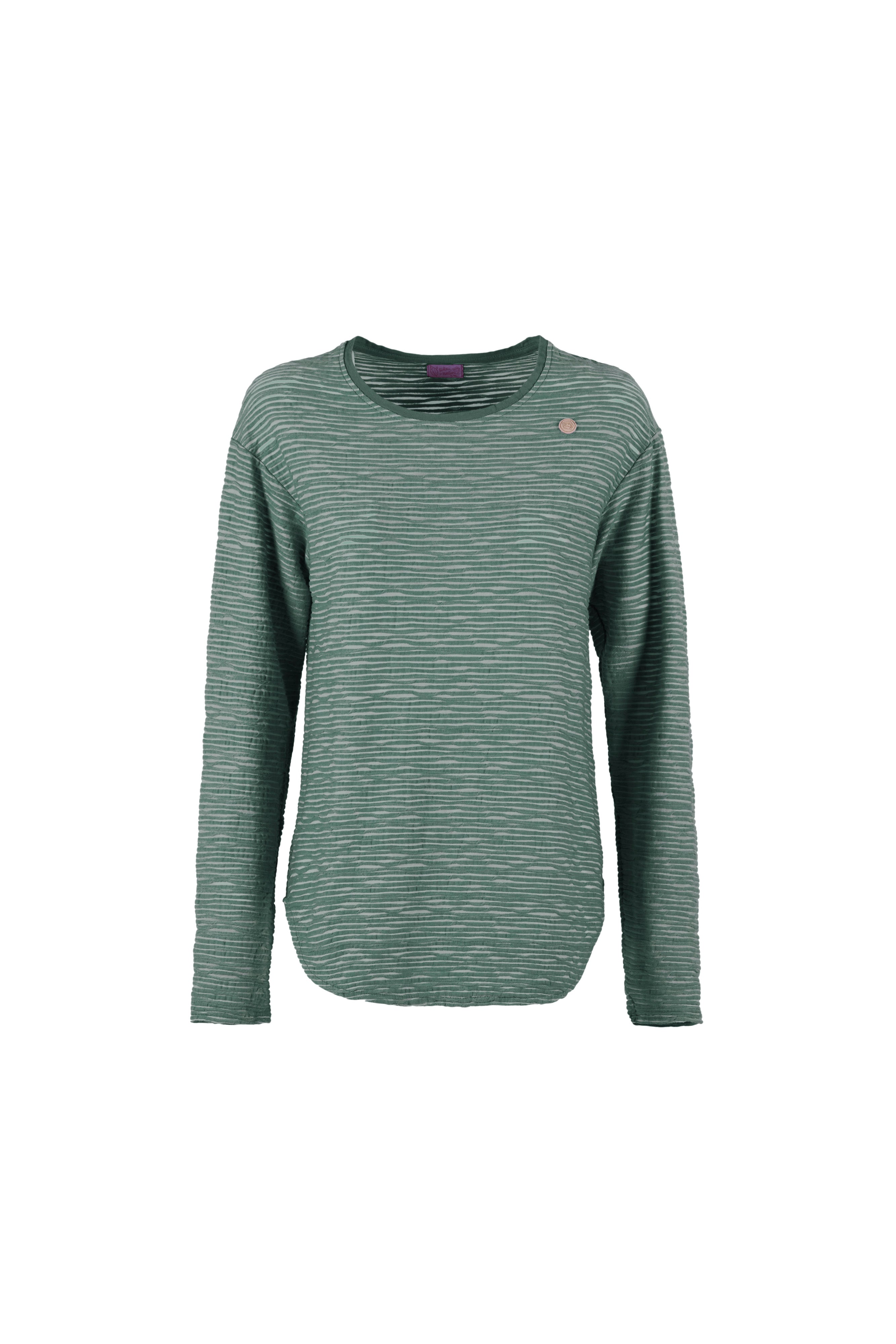 e9-kyla-langarmshirt-amythist-jacquard-regular-fit image 7
