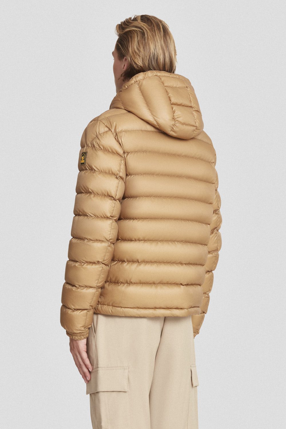 ciesse-piumini-daunenjacke-beige-kurz-kapuze-abnehmbar image 4