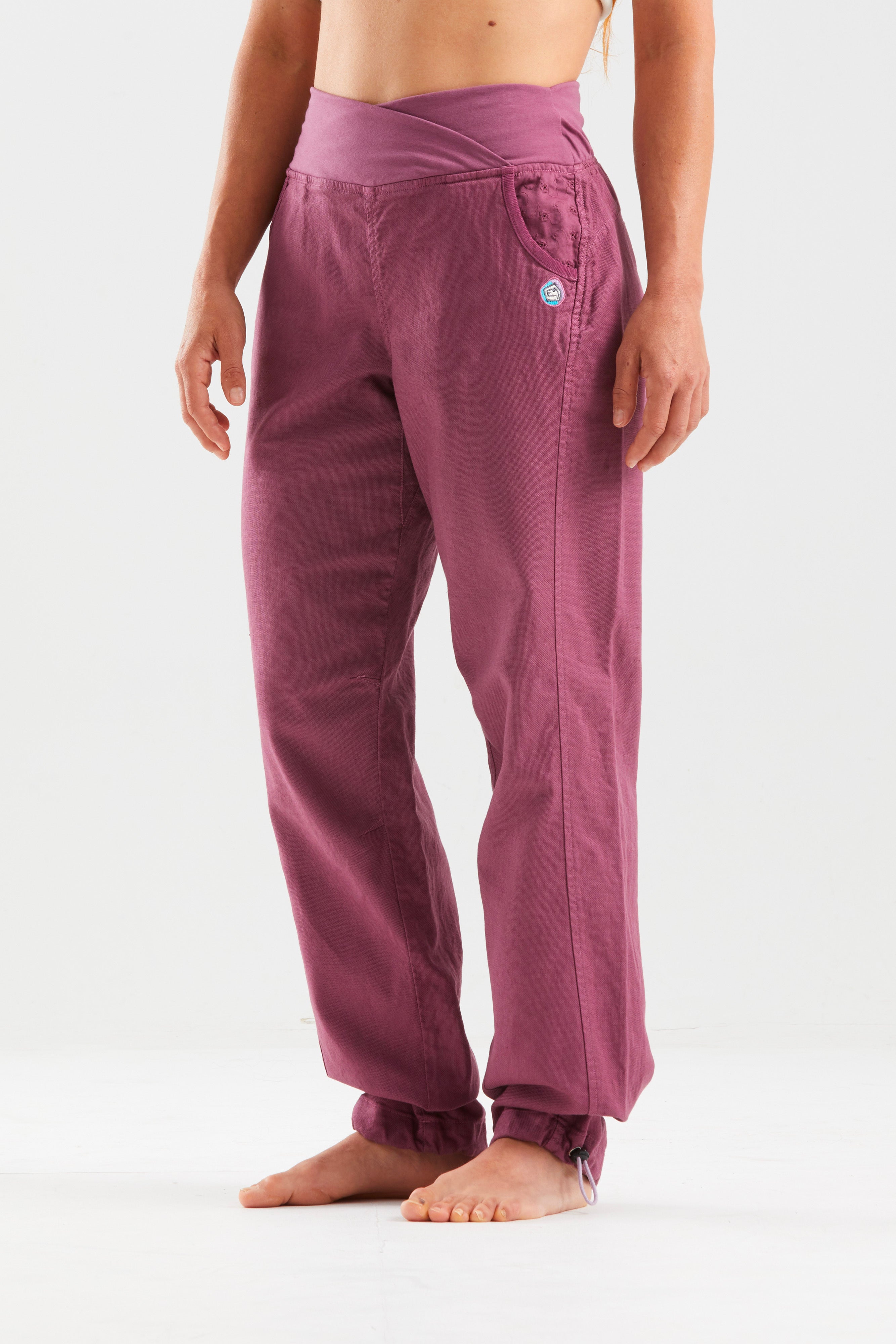 e9-indi-kletterhose-damen-agave-leinen-slim-fit image 1