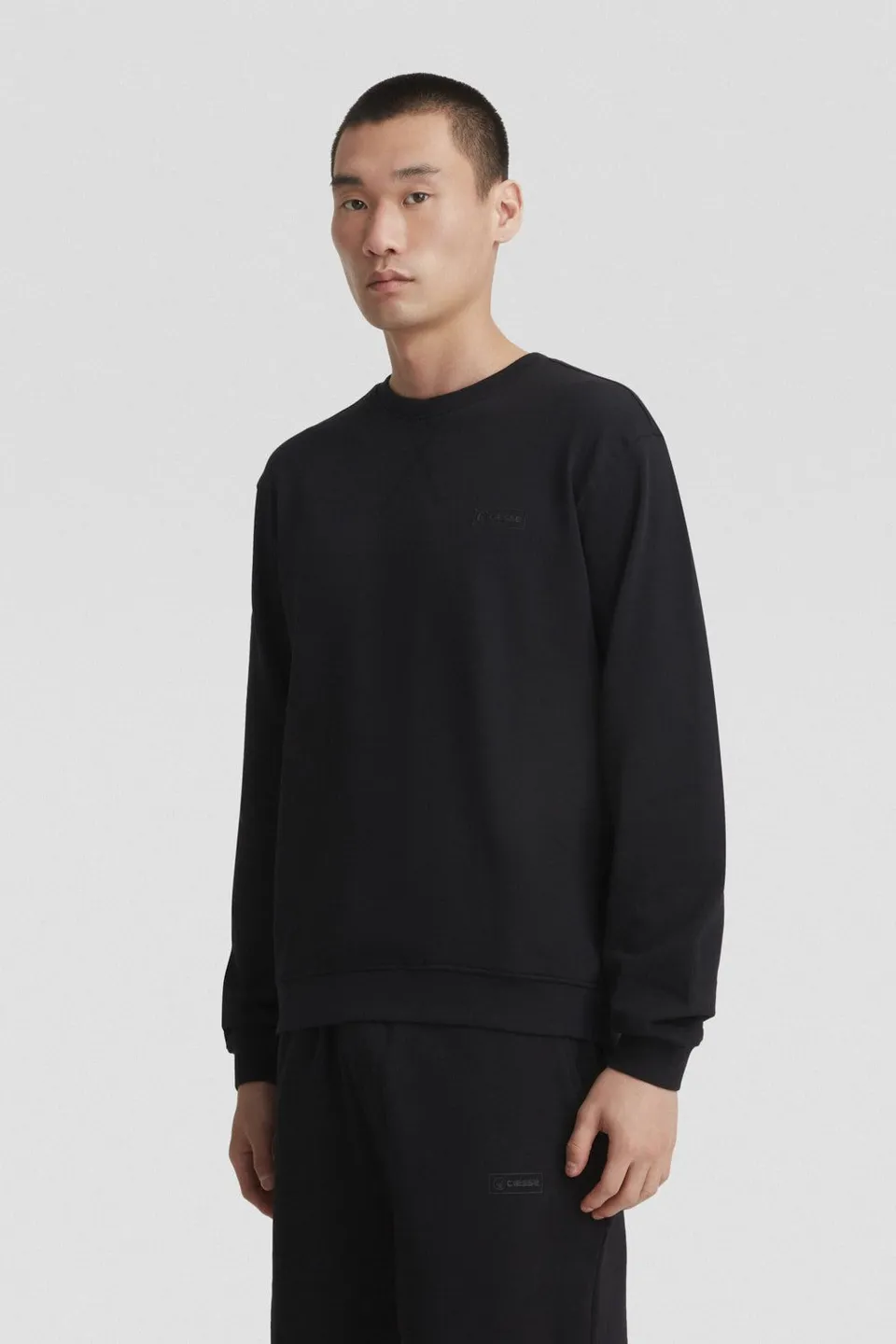 ciesse-outdoor-felpe-herren-pullover-schwarz-baumwolle-rundhals image 1
