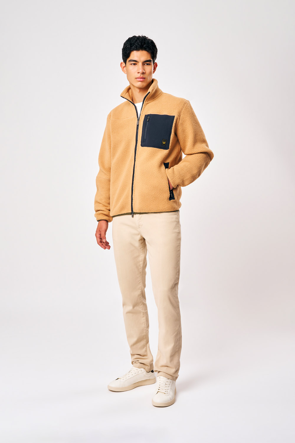 ciesse-outdoor-lionel-teddyjacke-beige-herren-full-zip image 2