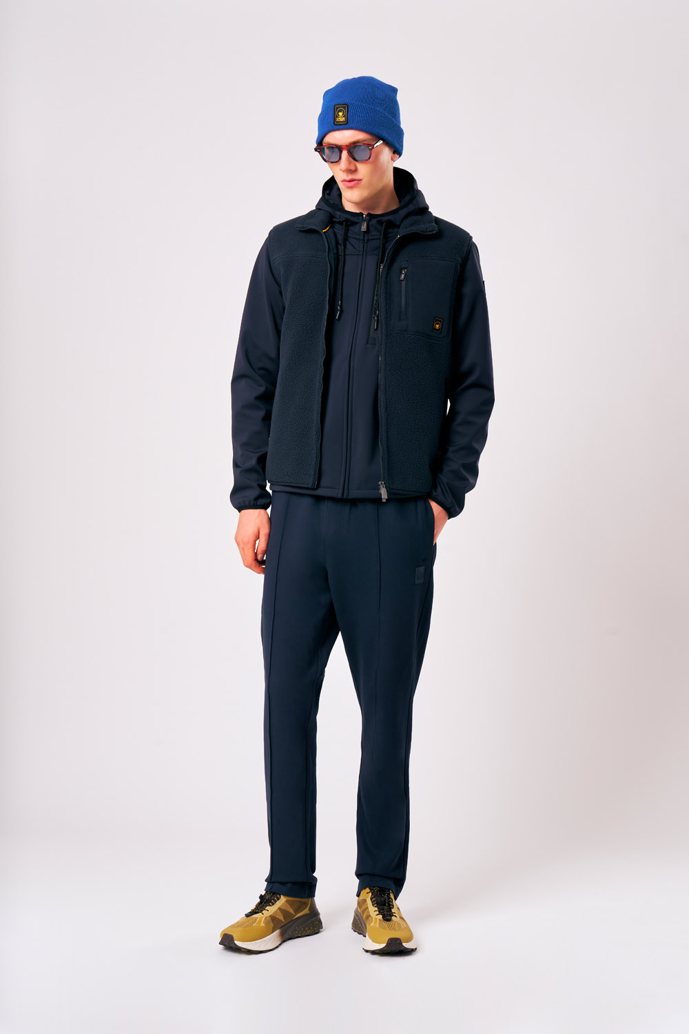 ciesse-julio-teddyweste-herren-blau-fleeceweste-mit-rei-verschluss image 2