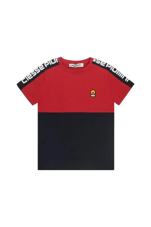 ciesse-tanos-boy-t-shirt-kinder-blau-rot-baumwolle image 1