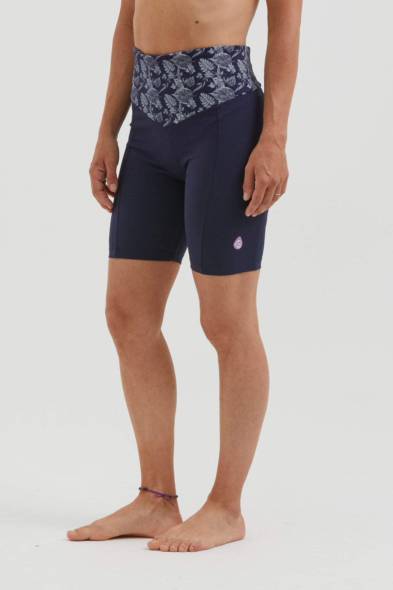 e9-vale-short-leggings-damen-ocean-blue-slim-fit-baumwolle image 1