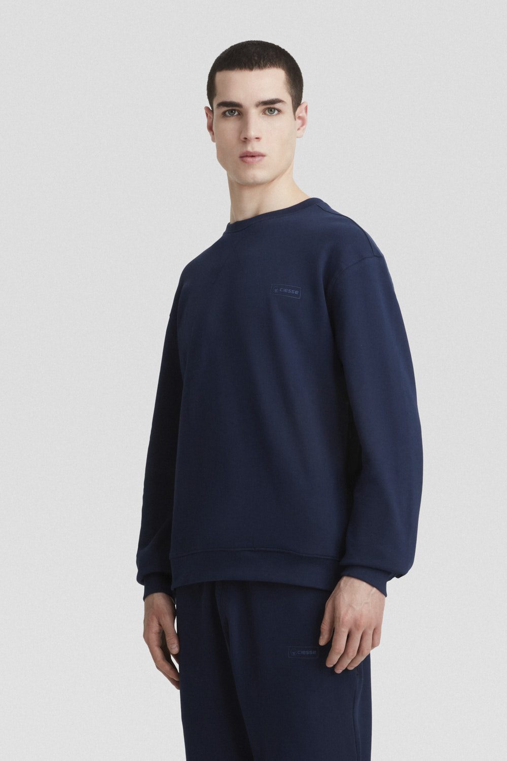 ciesse-outdoor-felpe-sweatshirt-blau-rundhals-baumwolle image 2