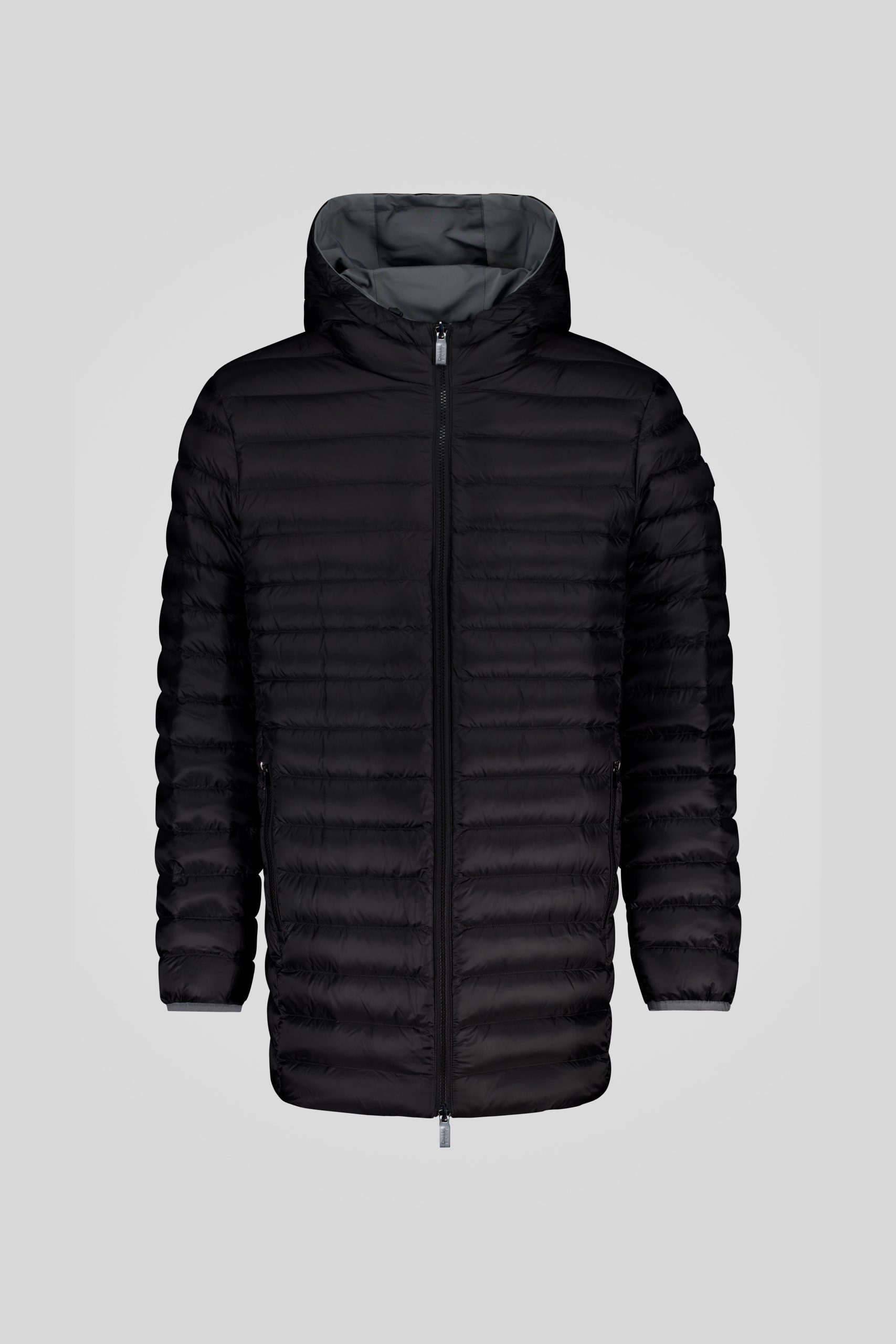 ciesse-daunenjacke-lang-grau-reversibel-800-fill-kapuze image 5